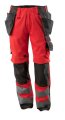 Mascot Timmermanbroek Wigan 15531-860 hi-vis rood-donkerantraciet